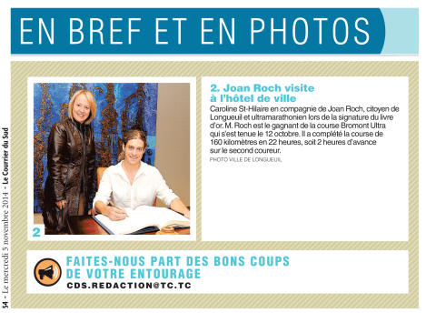 Le Courrier du Sud, 5 novembre 2014, p. 54