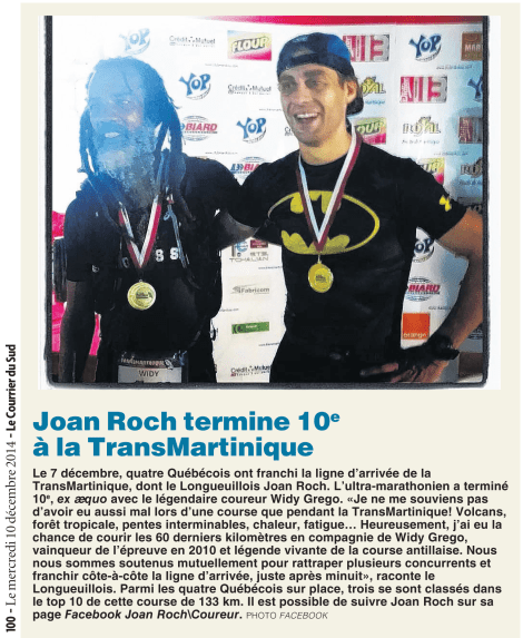 Vanessa Picotte, Le Courrier du Sud, 10 décembre 2014, p. 100